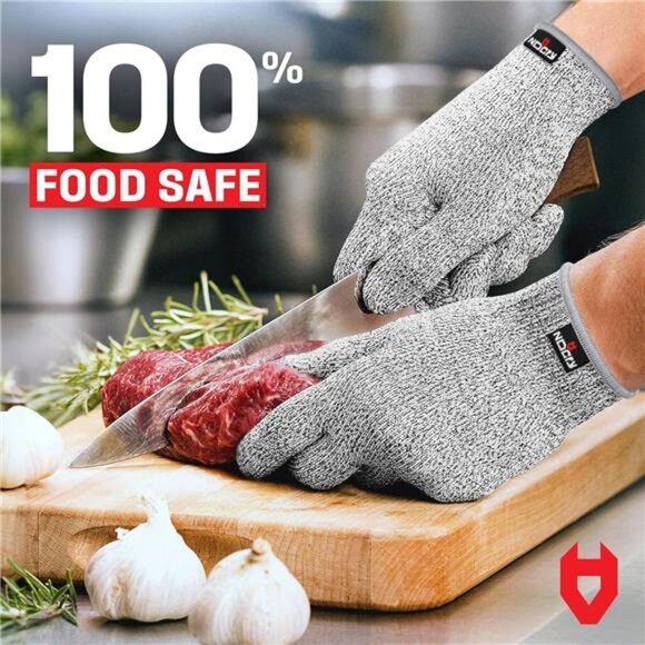 NoCry Premium Cut Resistant Gloves Food Grade — Level 5 Protection - Picture 4 of 6